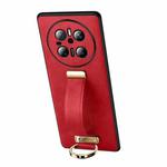 For Huawei Mate 70 SULADA PC Hybrid Leather Texture Skin Feel Precise Hole Phone Case(Red)