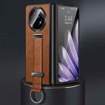 For OPPO Find N5 SULADA PC Hybrid Leather Texture Skin Feel Shockproof Phone Case(Brown)
