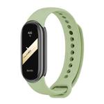 For Xiaomi Smart Band 9 / 9 NFC / 8 / 8 NFC xDfind Metal Buckle Solid Color Silicone Watch Band(Taro Purple)