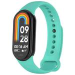 For Xiaomi Smart Band 9 / 9 NFC / 8 / 8 NFC xDfind Metal Buckle Solid Color Silicone Watch Band(Crow Blue)