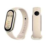 For Xiaomi Smart Band 10 / 9 / 8 xDfind Metal Buckle Solid Color Silicone Watch Band(Quiet White)