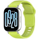 For Redmi Watch 5 Active / Watch 5 Lite xDfind Solid Color Reverse Buckle Silicone Watch Band(Lemon Green)