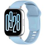 For Redmi Watch 5 Active / Watch 5 Lite xDfind Solid Color Reverse Buckle Silicone Watch Band(Light Blue)