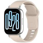 For Redmi Watch 5 Active / Watch 5 Lite xDfind Solid Color Reverse Buckle Silicone Watch Band(Ivory White)
