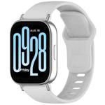 For Redmi Watch 5 Active / Watch 5 Lite xDfind Solid Color Reverse Buckle Silicone Watch Band(Grey)