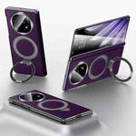 For OPPO Find N5 SULADA Kevlar Texture MagSafe Magnetic Holder Phone Case(Purple)