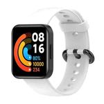 For Redmi Watch 2 xDfind Solid Color Silicone Integrated Watch Band(White)