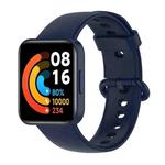 For Redmi Watch 2 xDfind Solid Color Silicone Integrated Watch Band(Midnight Blue)