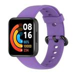 For Redmi Watch 2 xDfind Solid Color Silicone Integrated Watch Band(Purple)