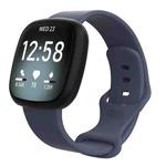 For Fitbit Versa 4 / Versa 3 / Sense2 / Sense xDfind Silicone Watch Band, Size:S(Blue Grey)