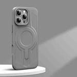 For iPhone 13 Pro Armor MagSafe Magnetic TPU Hybrid PC Phone Case(Shallow Grey)
