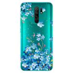 For Xiaomi Redmi 9 Coloured Drawing Pattern Highly Transparent TPU Protective Case(Star Flower)