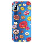 For Xiaomi Redmi 9A Coloured Drawing Pattern Highly Transparent TPU Protective Case(Donuts)
