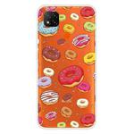 For Xiaomi Redmi 9C Coloured Drawing Pattern Highly Transparent TPU Protective Case(Donuts)