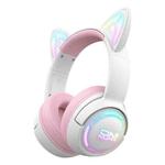 ONIKUMA GT838 2.4G Head-mounted Wireless Bluetooth Headphone(Pink)