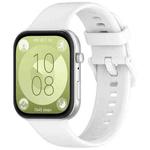 For Huawei Watch Fit3 xDfind Colorful Buckle Silicone Sports Watch Band(White)