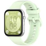 For Huawei Watch Fit3 xDfind Colorful Buckle Silicone Sports Watch Band(Green)