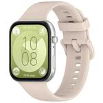 For Huawei Watch Fit3 xDfind Colorful Buckle Silicone Sports Watch Band(Ivory White)