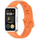 For Huawei Band 10 / 9 / 8 xDfind Nail Button Glossy Silicone Watch Band(Orange)