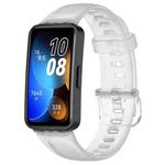 For Huawei Band 10 / 9 / 8 xDfind Nail Button Glossy Silicone Watch Band(Transparent)