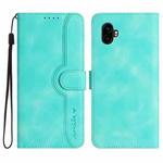 For Samsung Galaxy XCover7 Pro Heart Pattern Skin Feel Leather Phone Case(Light Blue)
