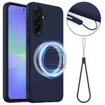For Samsung Galaxy A36 / A56 5G Shockproof Silicone Magsafe Phone Case(Navy Blue)