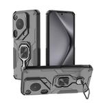 For Huawei Pura 70 Ultra Metal Kickstand TPU Hybrid PC Phone Case(Black)