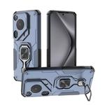 For Huawei Pura 70 Ultra Metal Kickstand TPU Hybrid PC Phone Case(Blue)