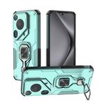 For Huawei Pura 70 Ultra Metal Kickstand TPU Hybrid PC Phone Case(Green)