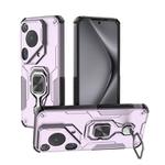 For Huawei Pura 70 Ultra Metal Kickstand TPU Hybrid PC Phone Case(Purple)