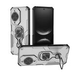 For Huawei nova 14 Metal Kickstand TPU Hybrid PC Phone Case(Grey)