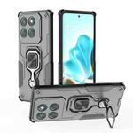 For Motorola Edge 60 Fusion Metal Kickstand TPU Hybrid PC Phone Case(Black)