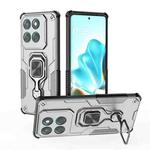 For Motorola Edge 60 Fusion Metal Kickstand TPU Hybrid PC Phone Case(Grey)