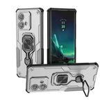 For Motorola Edge 40 Neo Metal Kickstand TPU Hybrid PC Phone Case(Grey)