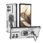 For Motorola Edge 50 Metal Kickstand TPU Hybrid PC Phone Case(Grey)