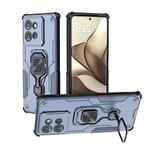 For Motorola Edge 50 Metal Kickstand TPU Hybrid PC Phone Case(Blue)