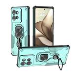 For Motorola Edge 50 Metal Kickstand TPU Hybrid PC Phone Case(Green)