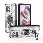 For Motorola Edge 50 Neo Metal Kickstand TPU Hybrid PC Phone Case(Grey)