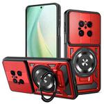 For Huawei Mate 70 Armor Rotating Holder MagSafe Phone Case(Red)
