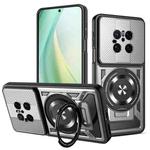 For Huawei Mate 70 Armor Rotating Holder MagSafe Phone Case(Grey)