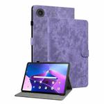 For Lenovo ZhaoYang K10C 10.1 inch Embossed Tiger Pattern Leather Tablet Case(Purple)