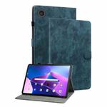 For Lenovo ZhaoYang K10C 10.1 inch Embossed Tiger Pattern Leather Tablet Case(Dark Blue)