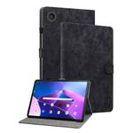 For Lenovo ZhaoYang K10C 10.1 inch Embossed Tiger Pattern Leather Tablet Case(Black)