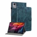For Lenovo Idea Tab 11 / Xiaoxin Pad 2025 Embossed Tiger Pattern Leather Tablet Case(Dark Blue)