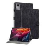 For Lenovo Idea Tab 11 / Xiaoxin Pad 2025 Embossed Tiger Pattern Leather Tablet Case(Black)