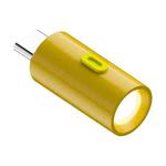Type-C Port Portable Outdoor Ultra-Low Power 210-230LM Flashlight, Model:Type-C Male(Yellow)