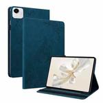 For Honor Pad X9a Butterfly Flower Embossed Leather Tablet Case(Blue)