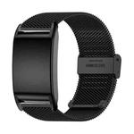 For WHOOP 4.0 Milanese Buckle Metal Steel Mesh Watch Band(Black)