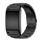 For WHOOP 4.0 Three Beads Solid Metal Watch Band(Black)
