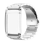 For WHOOP 4.0 Three Beads Solid Metal Watch Band(Silver)